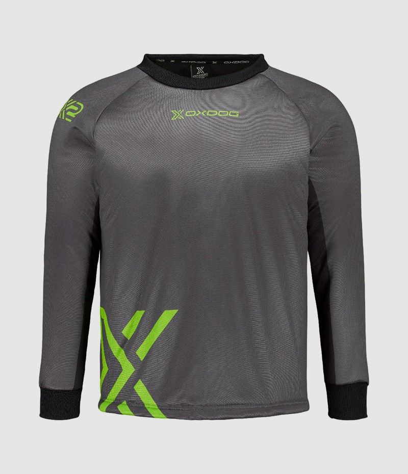 X2 Goalie Shirt JR Grå/grön